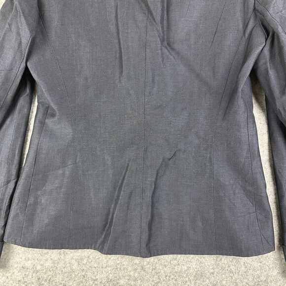 Lafayette 148 New York Blazer Womens 4 Linen Wool Notched Lapel Cuffed Jacket - Picture 9 of 16